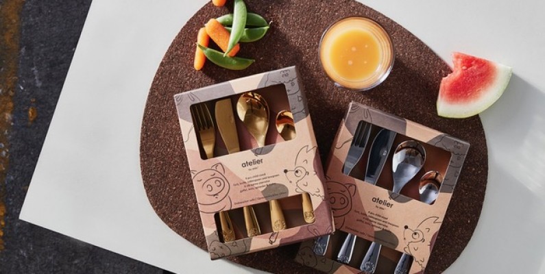 aida Atelier Mini bornestik rustfrit stal