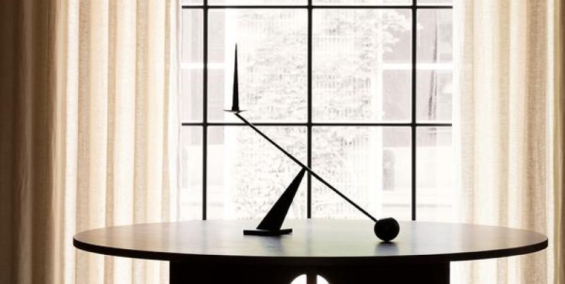 MENU Interconnect Candle Holder Androgyne Dining Table Cairn Pouf Houkime Rug 600x